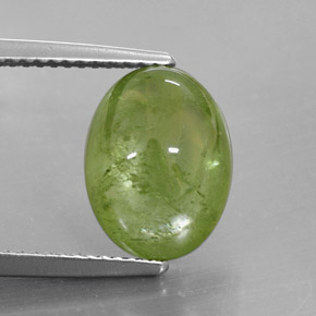 Esfena verde natural 5,68ct, transparente, transparente/translúcido