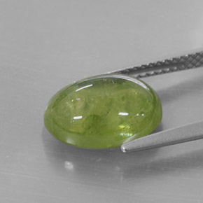 Esfena verde natural 5,68ct, transparente, transparente/translúcido