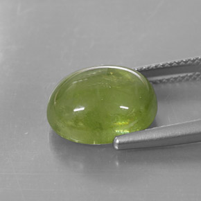 Esfena verde natural 8,07ct, transparente, transparente/translúcido