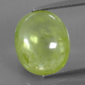 Esfena verde natural 5,40ct, transparente, transparente/translúcido