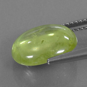 Esfena verde natural 5,40ct, transparente, transparente/translúcido