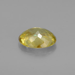 Esfena amarelo natural 0,92ct, corte oval, VVS-VS