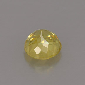 Esfena amarelo natural 0,78ct, corte redondo, VS