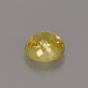 Esfena amarelo natural 0,80ct, corte redondo, VVS-VS