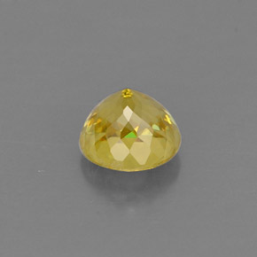 Esfena amarelo natural 0,73ct, corte redondo, VVS-VS