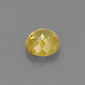 Esfena amarelo natural 0,81ct, corte redondo, VS-SI