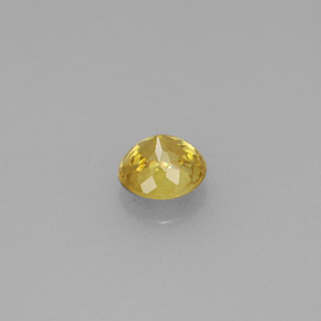 Esfena amarelo natural 0,56ct, corte redondo, VS-SI