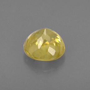 Esfena amarelo natural 0,86ct, corte redondo, VS-SI