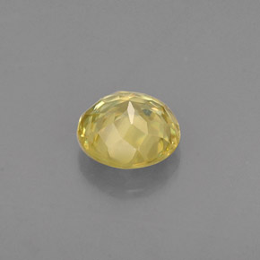 Esfena amarelo natural 0,51ct, corte redondo, VVS-VS
