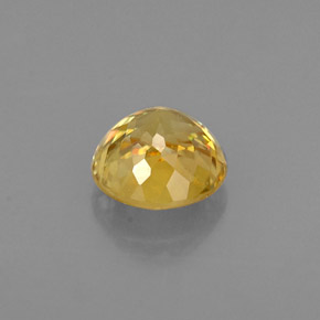 Esfena amarelo natural 0,64ct, corte redondo, VS