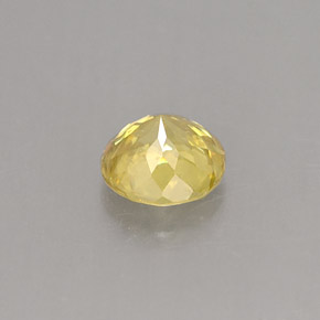 Esfena amarelo natural 0,53ct, corte redondo, VS