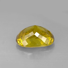Esfena multicolorido natural 5,61ct, corte oval, VVS