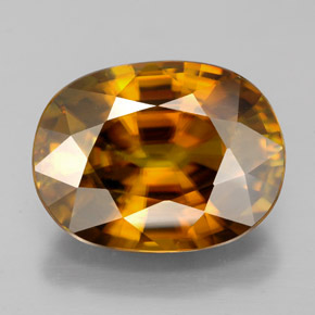 Esfena multicolorido natural 7,00ct, corte oval, IF