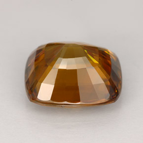 Esfena marrom natural 6,59ct, almofada cortada, VVS