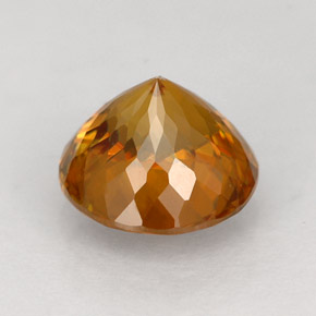 Esfena laranja natural 1,70ct, corte redondo, VVS-VS