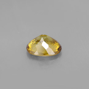 Esfena amarelo natural 1,59ct, corte oval, VVS-VS