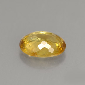 Esfena Amarelo Dourado Natural 1.43ct, Corte Oval, VS