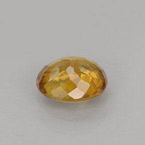 Esfena amarelo natural 1,12ct, corte oval, VVS-VS