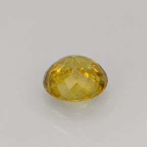 Esfena Amarelo Dourado Natural 0.96ct, Corte Redondo, VS