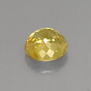 Esfena amarelo natural 0,98ct, corte redondo, VS-SI