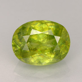 Esfena multicolorido natural 2,36ct, corte oval, SI