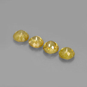 Pedras preciosas de esfena ouro natural de  ct, corte redondo, VS