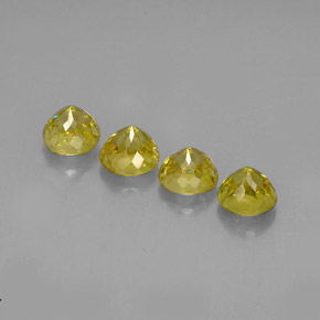 Pedras preciosas de esfena ouro natural de  ct, corte redondo, VS