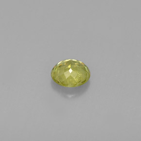 Esfena verde natural 0,44ct, corte redondo, VS