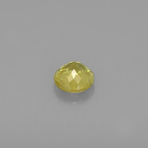 Esfena verde natural 0,48ct, corte redondo, VS