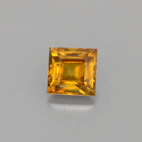 Esfena Dourado Natural 0.42ct, Quadrado, VS