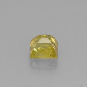 Esfena amarelo natural 0,38ct, quadrado, VS-SI