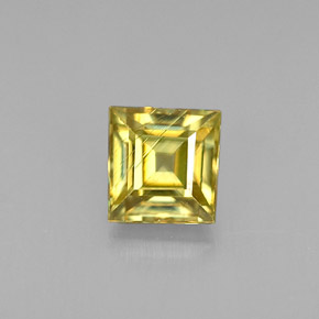 Esfena ouro natural 0,43ct, quadrado, VS