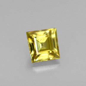 Esfena ouro natural 0,43ct, quadrado, VS
