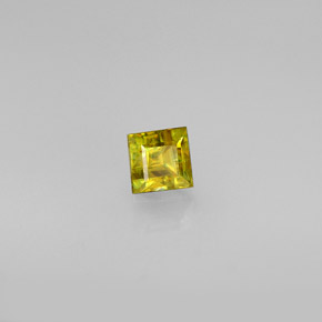 Esfena ouro natural 0,46ct, quadrado, VS