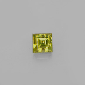 Esfena verde natural 0,41ct, quadrado, VS