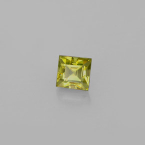 Esfena verde natural 0,41ct, quadrado, VS