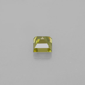 Esfena verde natural 0,41ct, quadrado, VS