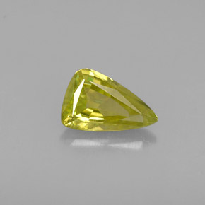 Esfena Verde Dourado Natural 0.63ct, Trilhão, VVS-VS