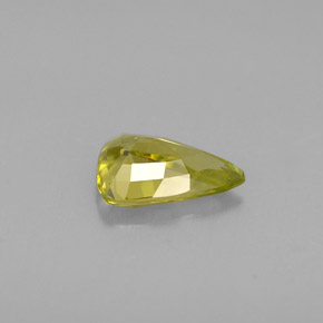 Esfena Verde Dourado Natural 0.63ct, Trilhão, VVS-VS