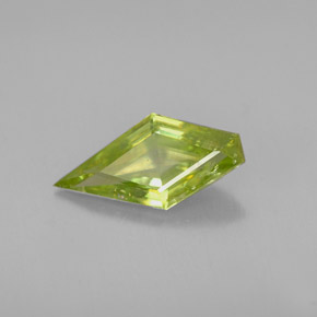 Esfena verde natural 1,23ct, forma extravagante, VS-SI
