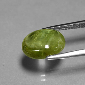 Esfena verde natural 3,57ct, transparente, transparente/translúcido