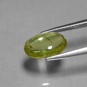 Esfena verde natural 2,07ct, transparente, transparente/translúcido