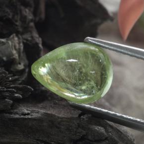 Esfena Verde amarelado Natural 2.24ct, Formato de pêra, Transparente