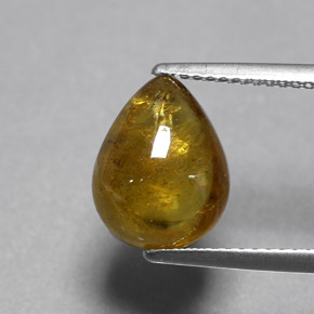 Esfena amarelo natural 4,36ct, transparente, transparente/translúcido