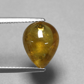 Esfena amarelo natural 4,36ct, transparente, transparente/translúcido