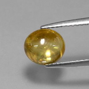 Esfena amarelo natural 2,04ct, transparente, transparente/translúcido