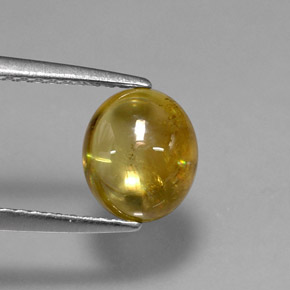 Esfena amarelo natural 2,04ct, transparente, transparente/translúcido