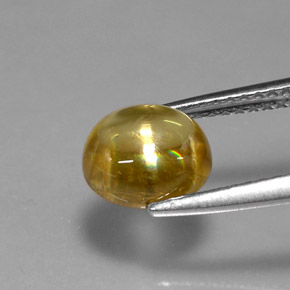Esfena amarelo natural 2,04ct, transparente, transparente/translúcido