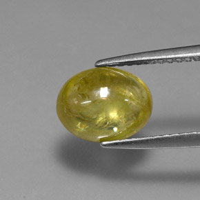 Esfena amarelo natural 2,42ct, transparente, transparente/translúcido