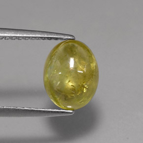 Esfena amarelo natural 2,42ct, transparente, transparente/translúcido